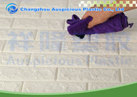Cor branca do papel de parede autoadesivo da espuma do tijolo 3D com tamanho 70cm*77cm*5mm